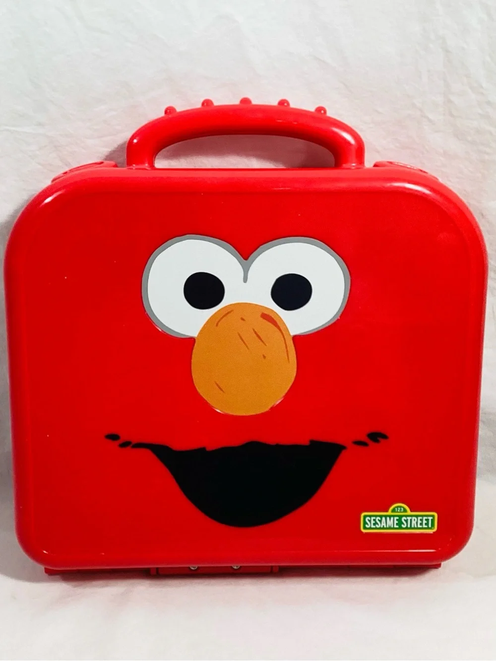 COMPLETE Sesame Street Elmo On The Go Alphabet Letters Red Carrying Case 24 x 35